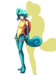 blue_hair kissets moemon personification pokemon ponytail squirtle 
