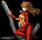  blue_eyes brown_hair evangelion:_2.0_you_can_(not)_advance highres long_hair neon_genesis_evangelion plugsuit rebuild_of_evangelion shikinami_asuka_langley skin_tight souryuu_asuka_langley test_plugsuit toshi5765 wide_hips 