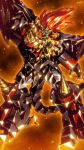  armor babamba drill full_armor gattai genesic_gaogaigar highres looking_at_viewer mecha mechanical_hair mechanical_tail no_humans pointing robot standing super_robot tail yuusha_ou_gaogaigar_final yuusha_series 