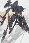 absurdres armored_core armored_core_6 assault_rifle dual_wielding flying full_body gun highres holding holding_gun holding_weapon mecha mecha_focus mechanical_parts missile_pod no_humans nslacka rifle robot science_fiction solo thrusters v.iv_rusty weapon 