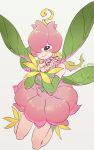  1girl absurdres artist_name digimon digimon_(creature) fairy flower highres leaf_wings lilimon looking_at_viewer monster_girl nail_polish petals plant_girl simple_background solo white_background wings wttao_(wttao0213) 