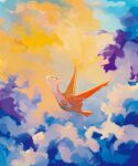  above_clouds absurdres alternate_color closed_mouth clouds from_side green_eyes highres latias nashiro_o77o no_humans pokemon pokemon_(creature) shiny_pokemon smile solo twitter_username watermark 