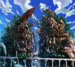  city cloud clouds highres kopa ruins scenery 