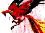  bird ho-oh no_humans phoenix pokemon pokemon_(creature) raven_tir simple_background solo 