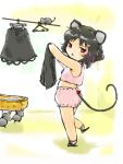  bloomers goton_goton grey_hair mouse mouse_ears mouse_tail nazrin red_eyes short_hair slippers solo tail touhou 