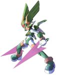  capcom energy_sword green_eyes harpuia robot rockman rockman_zero sword weapon 