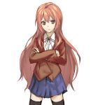  crossed_arms long_hair nakamura_nagare red_hair redhead school_uniform skirt thigh-highs thighhighs toradora! 