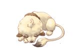  dion dog fur no_humans pokemon realistic simple_background smeargle solo white_background 