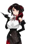  absurdres black_hair braid breasts colored_inner_hair demon_horns highres hololive hololive_english horns huge_breasts koizumi_arata long_hair mamarissa mature_female mole mole_under_eye multicolored_hair multiple_girls red_eyes side_braid smile two-tone_hair virtual_youtuber 