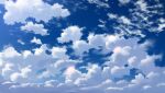 absurdres blue_sky clouds day highres no_humans original outdoors scenery sky sky_focus sumassha_t_t sun 