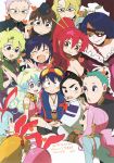  blonde_hair blue_eyes blue_hair boota cybela_kuto darry_adai everyone highres kinon kiyal kiyoh leeron leite_jokin nia_teppelin official_art red_hair rossiu scan simon tengen_toppa_gurren_lagann time_paradox yellow_eyes yoko_littner 