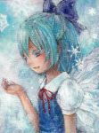  close-up ice moco._(artist) snowflakes touhou traditional_media wings 
