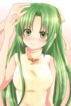  green_hair higurashi_no_naku_koro_ni long_hair maekawa_suu sonozaki_shion 