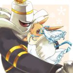  couple dress dusknoir eevee hug nakenashi no_humans one_eye pokemon pokemon_(creature) totori wedding_dress 