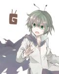  androgynous antennae bad_id cape green_eyes hakurei_reimu lowres reverse_trap short_hair touhou wriggle_nightbug 