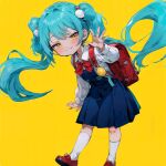  absurdres can&#039;t_be_this_cute hatsune_miku highres loli non-web_source red_bag twintails 