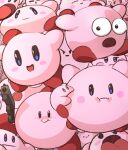  ._. :3 :i :| ^_^ black_eyes blue_eyes blush blush_stickers chewing clone closed_eyes closed_mouth commentary constricted_pupils english_commentary gao_ex_kaiser gun half-closed_eyes handgun happy highres holding holding_gun holding_weapon jitome kirby kirby_(series) no_humans open_mouth pink_theme smile surprised tongue tongue_out too_many v-shaped_eyebrows weapon wide-eyed 