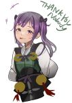  1girl absurdres alternate_hair_color arms_behind_back fire_emblem fire_emblem_fates highres midori_(fire_emblem) misokatsuhaumai purple_hair solo tongue tongue_out violet_eyes 