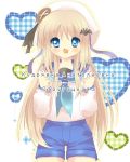  blue_eyes fang hat imo_mushi little_busters!! long_hair noumi_kudryavka russian sailor sailor_uniform 