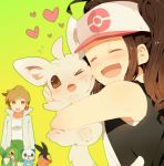  blush envy hug minccino oshawott pokemon pokemon_(game) pokemon_black_and_white pokemon_bw sccm snivy tepig touko_(pokemon) ueno_makoto 