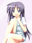  blue_eyes casual hiiragi_miki long_hair lucky_star mai_t-5 purple_hair 