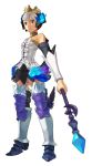  armor armored_dress choker crown gwendolyn odin_sphere polearm sarmat spear thigh-highs thighhighs weapon 