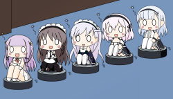 azur_lane belfast_(azur_lane) charybdis_(azur_lane) dido_(azur_lane) kinoko_(benitengudake) long_hair medium_hair multiple_girls plymouth_(azur_lane) short_hair sirius_(azur_lane)
