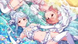 bikini grey_eyes idolmaster_million_live!_theater_days short_hair silver_hair smile tenkubashi_tomoka