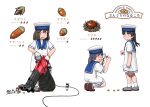  &gt;_&lt; 6+girls absurdres black_hair blue_eyes blue_sailor_collar blush brown_hair chestnut closed_eyes daitou_(kancolle) dress fairy_(kancolle) full_body gloves hat hiburi_(kancolle) highres holding holding_magnifying_glass kantai_collection long_hair magnifying_glass multiple_girls open_mouth ponytail porusasu sailor_collar sailor_dress sailor_hat short_sleeves shounan_(kancolle) simple_background socks standing translation_request twintails violet_eyes white_background white_dress white_gloves white_headwear white_socks 