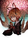  bloody_tears crazy crazy_eyes creepy doll grin highres iro_marimo medicine_melancholy murasaki_heizu ribbon short_hair smile su-san teeth touhou 