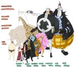  bartholomew_kuma boa_hancock cocotri donquixote_doflamingo dracule_mihawk elephant gecko_moria giraffe height_chart jimbei one_piece pole_vault sir_crocodile sumo 