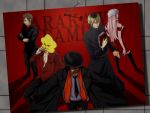  bandana book cigar cigarette everyone flower formal hat hoshi_(arakawa) ichinomiya_kou jewelry knife mafia maria_(arakawa) mask nail necklace necktie priest rose shiro shiro_(arakawa) sister_(arakawa) star-dust suit 