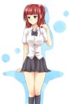  large_breasts maekawa_suu red_hair redhead school_uniform skirt twintails umineko_no_naku_koro_ni ushiromiya_ange 