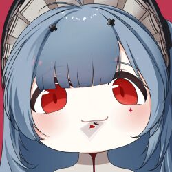 1girl azur_lane long_hair marco_polo_(azur_lane) object_in_mouth playing_card quancy