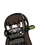 1girl animated_gif girls_frontline grenade m4a1_(girls_frontline) mouth_mask seseren