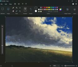  art_program_in_frame christian_young cloud_focus clouds cloudy_sky commentary day dutch_angle highres landscape microsoft_paint_(medium) microsoft_paint_(software) no_humans original outdoors painterly plain scenery screenshot sky 