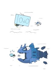  animal_focus bird eiscue eiscue_(ice) eiscue_(noice) fish hunting ice igwjgsarifbfo9u no_humans penguin pokemon pokemon_(creature) pokemon_focus simple_background swimming white_background wishiwashi wishiwashi_(school) wishiwashi_(solo) 