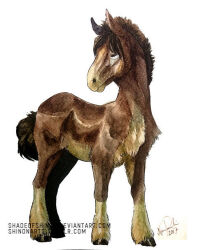  dated deviantart_username donkey full_body mudbray no_humans pokemon pokemon_(creature) shadeofshinon solo web_address 