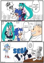  3others 5boys 5girls amy_rose choujigen_game_neptune choujigen_taisen_neptune_vs_sega_hard_girls commentary_request cream_the_rabbit english_text engrish_text hatsune_miku highres meme multiple_boys multiple_girls multiple_others neptune_(series) ora_ora_get_pregnant_(meme) ranguage rouge_the_bat sega_hatsumi shadow_the_hedgehog sonic_(series) sonic_racing:_crossworlds sonic_the_hedgehog spanish_text starnic_exe tails_(sonic) translation_request vocaloid 