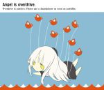  bird blue_hair chibi engrish fail_whale long_hair naomi_(sekai_no_hate_no_kissaten) parody ranguage school_uniform solo tachibana_kanade tachibana_kanade twitter white_hair yellow_eyes 