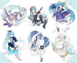  6+girls agonasubi aqua_eyes aqua_hair belt beret black_hair blue_boots blue_capelet blue_dress blue_eyes blue_gloves blue_hair blue_hat blue_hood blue_skirt book book_on_lap boots bow bridal_sleeves brown_gloves cape capelet christmas_ornaments christmas_ornaments_in_hair closed_mouth compass crystal domino_mask double_w dress eighth_note elbow_gloves epaulettes everyone eye_mask fake_horns finger_to_own_chin footwear_bow from_above full_body fur-trimmed_capelet fur-trimmed_dress fur-trimmed_gloves fur_trim gem gloves gold_trim gradient_hair grey_shirt grey_thighhighs grey_vest hair_ornament hair_ribbon hammer hand_in_own_hair hand_on_book hat hat_feather hat_ribbon hatsune_miku headphones high_heel_boots high_heels highres hikimayu hoop_skirt horned_headwear horns invisible_chair jewelry knee_boots layered_dress layered_skirt leg_up leggings long_hair long_sleeves looking_at_viewer mask mini_hat multicolored_hair multiple_girls multiple_persona musical_note musical_note_print neckerchief outstretched_arms own_hands_together pleated_skirt puffy_long_sleeves puffy_sleeves purple_thighhighs quilted_clothes ribbed_shirt ribbed_thighhighs ribbon see-through_dress_layer semi-rimless_eyewear shirt sideways_glance simple_background single_thighhigh sitting skindentation skirt sleeveless sleeveless_shirt slippers smile snowflake_brooch snowflake_hair_ornament snowflake_ornament snowflake_print stained_glass standing standing_on_one_leg star_(symbol) streaked_hair tassel thigh-highs thigh_boots thigh_strap treble_clef twintails twintails_with_braided_base two-tone_hair v v-shaped_eyebrows very_long_hair vest vocaloid w waist_bag war_hammer wavy_hair weapon white_background white_boots white_cape white_dress white_gloves white_hair white_hat white_leggings white_neckerchief white_ribbon white_shirt white_skirt white_slippers white_streaks white_thighhighs wrist_compass yellow-framed_eyewear yuki_miku yuki_miku_(2025) yuki_miku_(2025)_(candidate_no.1) yuki_miku_(2025)_(candidate_no.2) yuki_miku_(2025)_(candidate_no.3) yuki_miku_(2025)_(candidate_no.4) yuki_miku_(2025)_(candidate_no.6) 