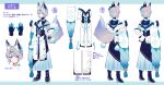  1boy absurdres animal_ear_fluff animal_ears apron bell black_corset black_footwear black_gloves black_sailor_collar blue_border blue_gloves blue_hair blue_hakama blue_neckerchief blue_shirt boots border bow braid closed_mouth corset ear_covers expressionless flower_knot footwear_bow fox_boy fox_ears fox_tail french_braid full_body gloves gradient_hair grey_hair hadanugi_dousa hair_ornament hairclip hakama hand_on_own_hip hand_up highres indie_virtual_youtuber japanese_clothes jingle_bell kimono letterboxed looking_at_viewer macchoko male_focus minamo_ame multicolored_hair multiple_views neck_bell neckerchief outside_border pom_pom_(clothes) reference_sheet rope sailor_collar shimenawa shirt short_eyebrows short_hair_with_long_locks side_braid simple_background single_ear_cover sleeve_garter sleeves_rolled_up standing straight-on streaked_hair striped striped_hakama striped_neckerchief striped_shirt swept_bangs tail tassel turnaround two-tone_gloves violet_eyes virtual_youtuber waist_apron white_apron white_background white_hair white_kimono 