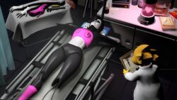  1boy 1girl 2016 3d alphys android anthro black_background black_hair boots buck_teeth cfowler7 clipboard closed_eyes coat colored_skin dark_background desk digital_media dinosaur dinosaur_girl duo female full_body glasses gloves hair_over_one_eye heart high_heel_boots holding holding_clipboard humanoid humanoid_robot lab_coat lizard lizard_girl male mettaton mettaton_ex monster monster_girl paper pauldrons pencil pillow reptile reptile_girl robot robot_boy ruler scalie screwdriver short_hair simple_background source_filmmaker_(medium) standing teeth undertale utdr_(toby_fox) white_coat white_gloves wire wrench yellow_skin 