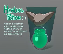  english_text flask glass green_liquid highres huffslove no_humans object_focus original potion 