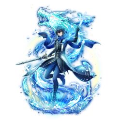  1boy :| amaki_ren armor artist_request black_armor black_coat black_gloves black_hair black_tunic blue_boots blue_eyes blue_pants blue_scarf boots breastplate closed_mouth coat elbow_gloves expressionless full_body game_cg gloves greaves hair_between_eyes hand_up holding holding_sword holding_weapon hydrokinesis leg_up legendary_sword_(small_sword)_(tate_no_yuusha_no_nariagari) legendary_sword_(tate_no_yuusha_no_nariagari) light_particles looking_at_viewer male_focus medium_hair multicolored_coat official_art open_clothes open_coat pants pauldrons scarf shoulder_armor sidelocks simple_background single_pauldron solo sparkle spiked_pauldrons spikes standing standing_on_one_leg sword tate_no_yuusha_no_nariagari tate_no_yuusha_no_nariagari_rerise transparent_background tunic two-tone_coat v-shaped_eyebrows water water_dragon weapon white_coat 