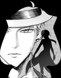  1boy 2girls ahoge anya_(spy_x_family) black_border border closed_mouth collared_shirt cowboy_shot dagger dress dual_wielding fedora hair_ornament hair_stick hairpods hat highres holding holding_weapon knife long_dress long_hair medium_hair multiple_girls parted_bangs shirt short_hair sidelocks silhouette spy_x_family stiletto_(weapon) twilight_(spy_x_family) weapon yor_briar yslloq 