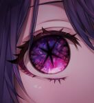  1girl absurdres blush eye_focus eyelashes hair_between_eyes highres hoshino_ai_(oshi_no_ko) long_hair looking_at_viewer mano_aaa multicolored_eyes multicolored_hair oshi_no_ko pink_eyes pink_hair purple_hair solo star-shaped_pupils star_(symbol) streaked_hair symbol-shaped_pupils violet_eyes 