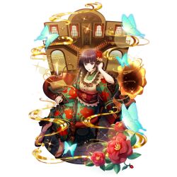  1girl artist_request black_hair black_sandals blunt_bangs blunt_ends breasts bug butterfly chair closed_mouth eyelashes floral_print flower flower_request folded_fan folding_fan full_body game_cg glass_(tate_no_yuusha_no_nariagari) gloves green_kimono hair_flower hair_ornament hand_fan hand_up holding holding_fan indoors japanese_clothes kimono kneehighs light_particles long_hair long_sleeves looking_at_viewer mansion obi official_alternate_costume official_art okobo on_chair phonograph platform_sandals purple_kimono raised_eyebrows red_eyes red_flower red_gloves sandals sash simple_background sitting small_breasts smile socks solo sparkle straight_hair tate_no_yuusha_no_nariagari tate_no_yuusha_no_nariagari_rerise transparent_background vassal_fan_(demon_dragon_fan)_(tate_no_yuusha_no_nariagari) vassal_fan_(tate_no_yuusha_no_nariagari) waist_tassel white_sash white_socks wide_sleeves yellow_flower yukata 