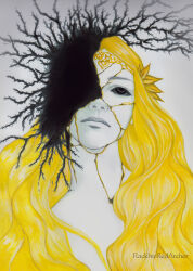 1boy 2024 bandai_namco blonde blonde_hair elden_ring feet godwyn_the_golden male male_focus male_only namco pixiv rackhirredarcher white_background