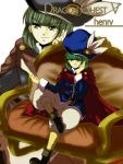  boots cape dragon_quest dragon_quest_v green_eyes green_hair hat henry_(dq5) male solo tokitubo zoom_layer 